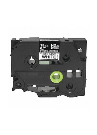 Brother HGES2415PK Black on White Extra-Strength Adhesive Label Tape