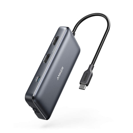 Anker Laptop Docking Station Dual Monitor, 8-in-1 USB C Hub with 4K HDMI | Dual HDMI USB C Dock, 1Gbps Ethernet, 85W Max PD, SD/TF Card Reader, for USB C Laptops, XPS and More (Charger Not Included)