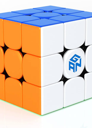 GAN 356 RS, Speed Cube 3x3 Stickerless Puzzle for Kids | Smooth turning, easy control, beginner-friendly performance, hand-eye coordination toys for boys girls adults, non-magnetic