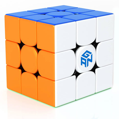 GAN 356 RS, Speed Cube 3x3 Stickerless Puzzle for Kids | Smooth turning, easy control, beginner-friendly performance, hand-eye coordination toys for boys girls adults, non-magnetic