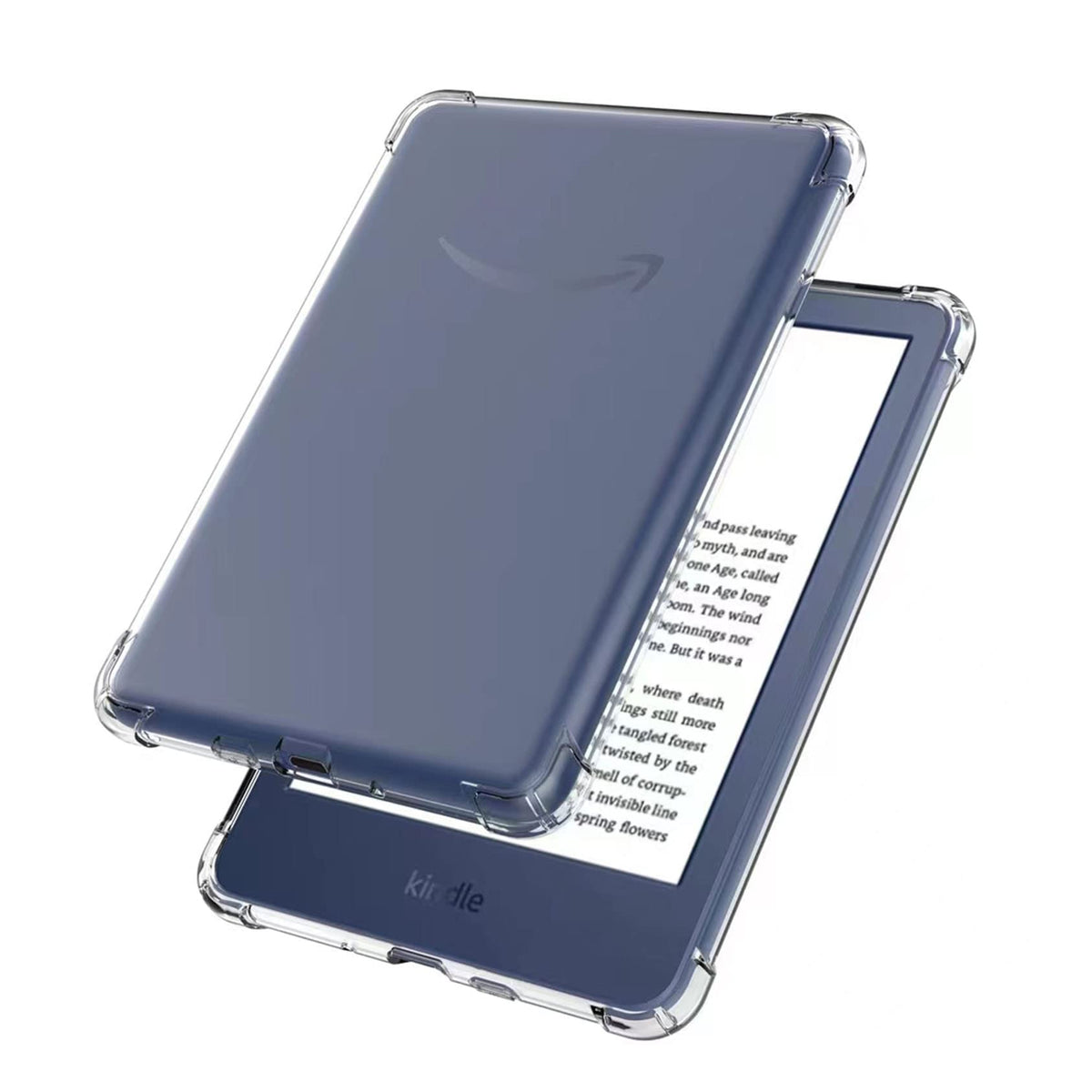 SFFINE Clear Case Compatible for 6" Kindle 11th Generation 2022 & Kindle 2024 12th Generation 6 inch,Thin Slim Soft Flexible Silicone TPU Rubber Cover for Kindle 11th/12th Gen 2022/2024 (Transparent)