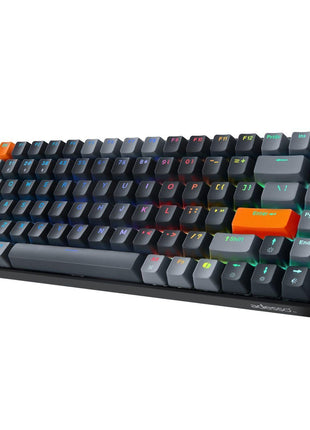 Adesso EasyTouch 1000 VIA Mini Mechanical Keyboard Multi-OS Illuminated | Wired/Wireless/Bluetooth, With Copilot Ai Hotkey