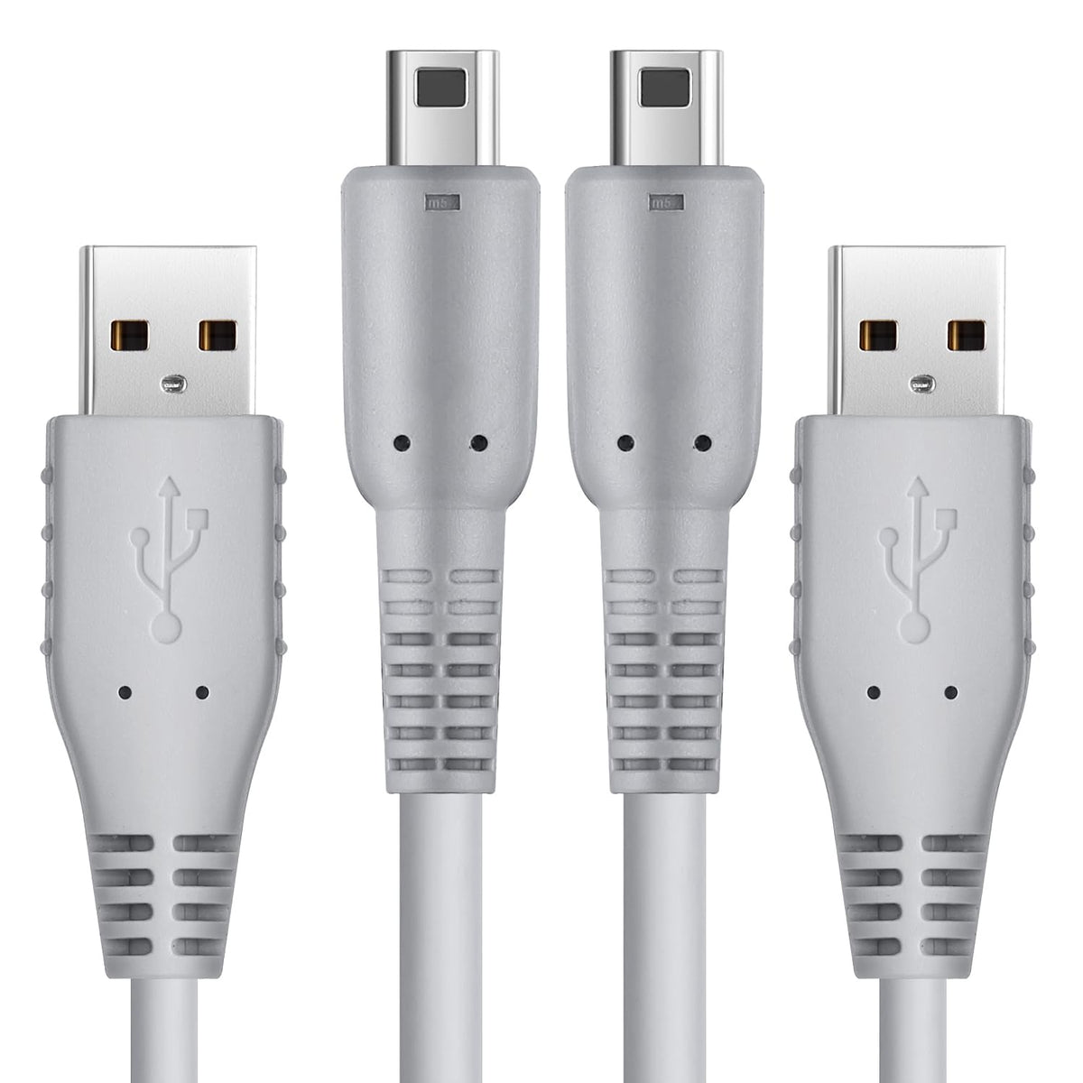SENBOMA 3DS Charger Cable - 4.9FT OEM Original Replacement Power Charging Cord for New 3DS XL New 3DS 3DS XL New 2DS XL New 2DS 2DS XL 2DS DSi DSi XL (Bulk Packaging) (2)