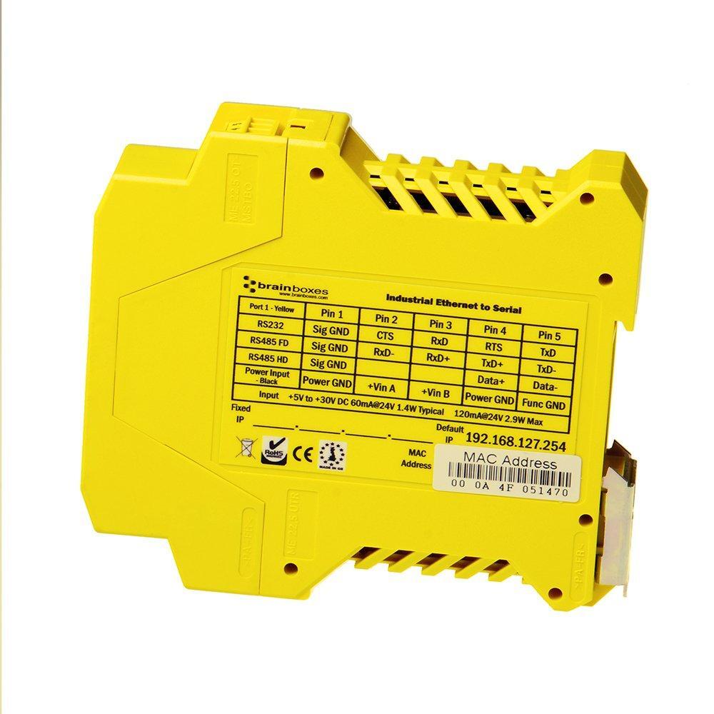 Brainboxes Device Server - 10Mb LAN, 100Mb LAN, RS-232, RS-422, RS-485 (ES-511)