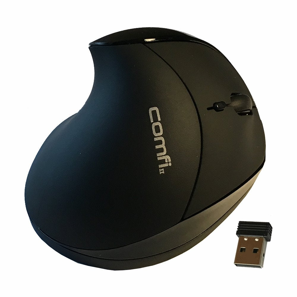 Comfi II Wireless Ergonomic Computer Mouse EM011-BKW, Black