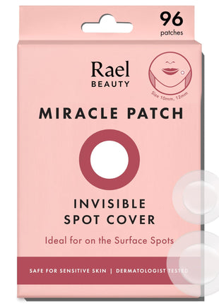 Rael Pimple Patches, Miracle Invisible Spot Cover - Hydrocolloid Acne Patch, Treatment for Breakouts, Absorbs Zits & Blemish, Korean Skin Care, 2 Sizes (96 Count)