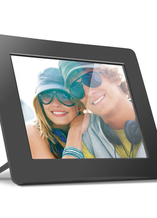 Aluratek 8 Inch LCD Digital Photo Frame with Auto Slideshow Using USB SD/SDHC (ADPF08SF) - Black