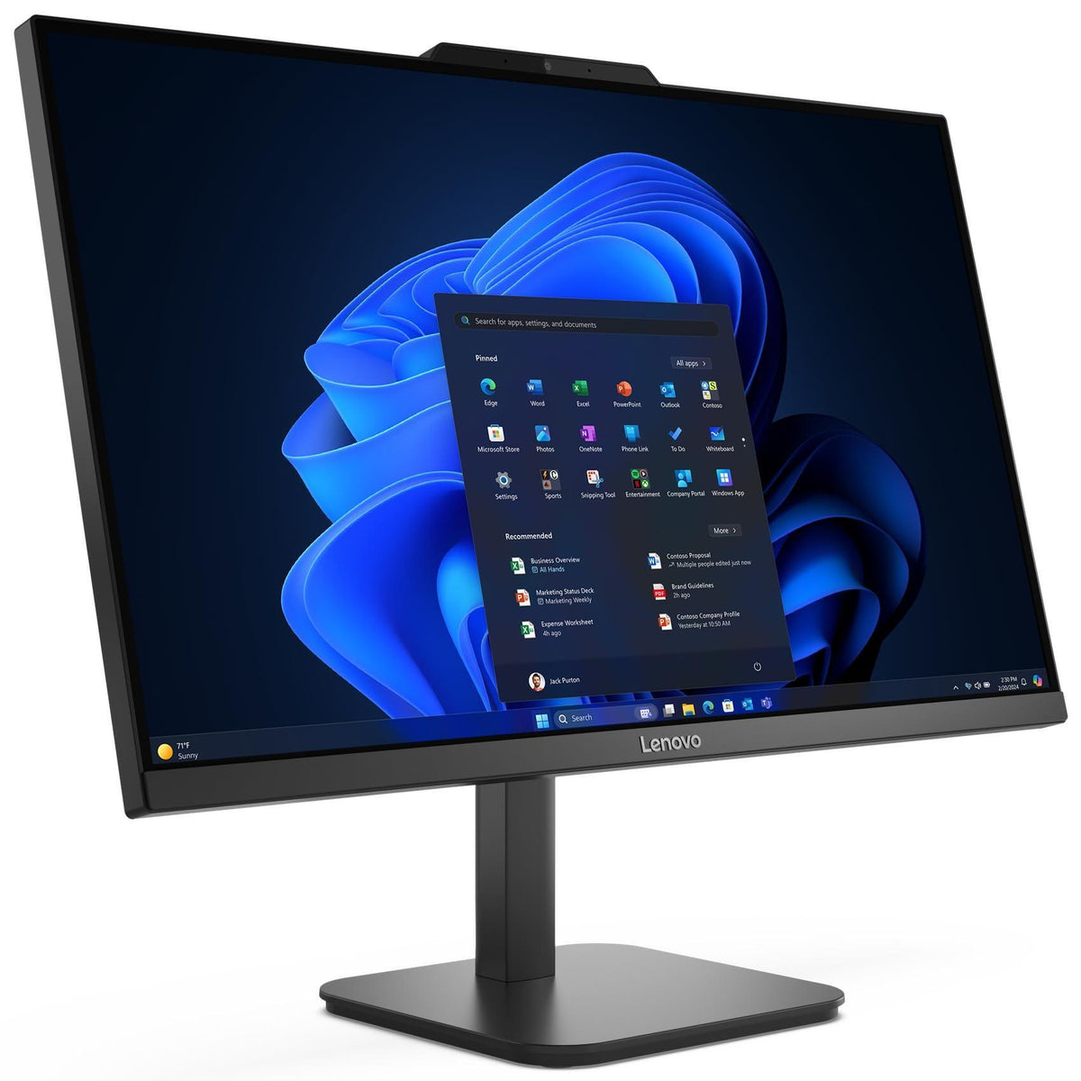 Lenovo 24 All-in-One Desktop Computer for Home Office, 32GB DDR4 RAM, 1TB PCIe SSD, Intel 4-Core Processor (Beat i3-1110G4), 23.8" FHD AIO, WiFi 6, Bluetooth, RJ-45, HDMI, Windows 11 Pro, AZ-XUT