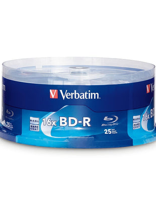 Verbatim BD-R 25GB 16X Blu-ray Recordable Media Disc - 25 Pack Spindle - 97457