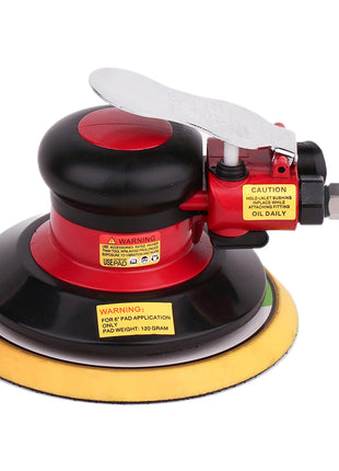 Professional Air Random Orbital Palm Sander, Dual Action Pneumatic Sander, Low Vibration, Heavy Duty ... (6 inch)
