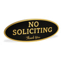 ExcelMark No Soliciting Sign for House or Business – Durable Indoor/Outdoor Sign – Easily Attach to Front Door - UV and Weather Resistant (Small - 2