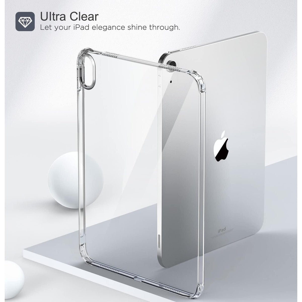 MoKo Clear Case for iPad (A16) 11th Generation 2025 11-inch/10th Generation 2022 10.9 inch, Lightweight Soft TPU, Anti-Scratch Ultra Slim Protective Tablet Cover, Shockproof Impact Resistant, Clear