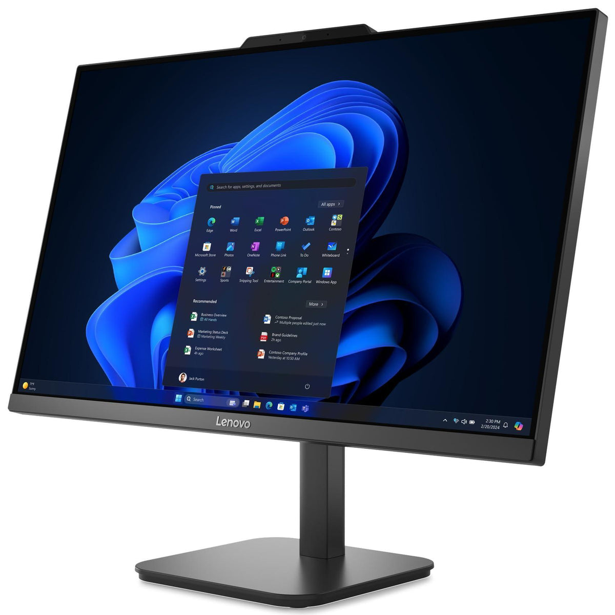 Lenovo 24 All-in-One Desktop Computer for Home Office, 32GB DDR4 RAM, 1TB PCIe SSD, Intel 4-Core Processor (Beat i3-1110G4), 23.8" FHD AIO, WiFi 6, Bluetooth, RJ-45, HDMI, Windows 11 Pro, AZ-XUT