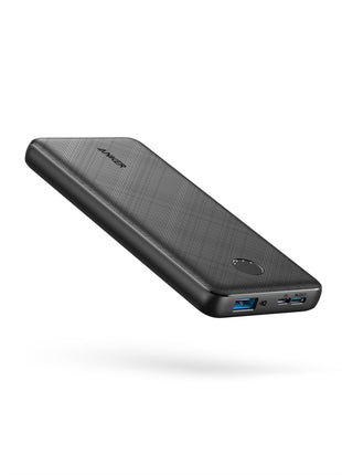 Anker Power Bank, 10,000mAh Portable Charger, PowerIQ USB-C Battery Pack | 5V / 3A High-Speed Charging, for iPhone, iPad, and More, Ultra-Compact Travel-Ready Design (Black)