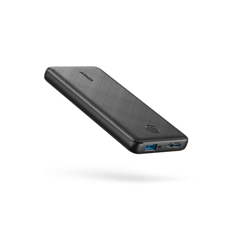 Anker Power Bank, 10,000mAh Portable Charger, PowerIQ USB-C Battery Pack | 5V / 3A High-Speed Charging, for iPhone, iPad, and More, Ultra-Compact Travel-Ready Design (Black)