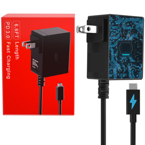 6.6FT Fast Charger for Nintendo Switch, USB C Type C Power Adapter Compatible with Nintendo Switch/Lite OLED/Dock, 15V/2.6A Supports TV Mode and Dock Station, for PS5 Pro Controller