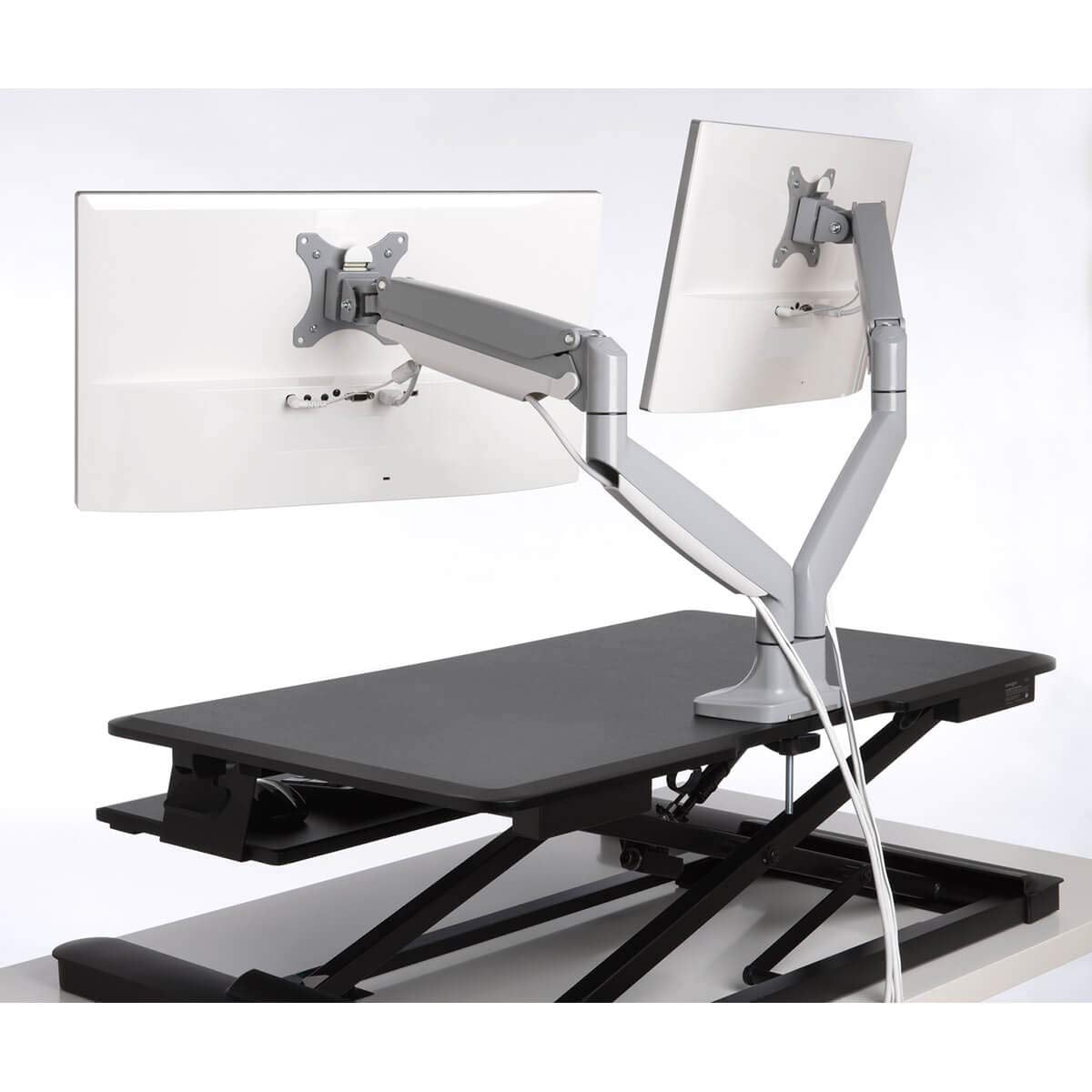 Kensington K55471WW Monitor Arm One Touch Height Adjustable , grey