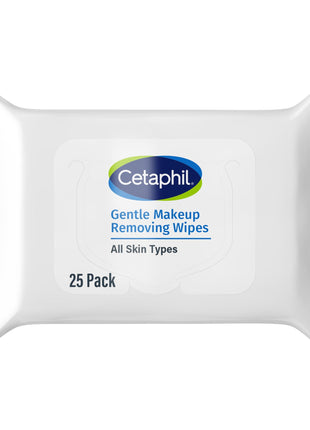 Cetaphil Gentle Makeup Removing Face Wipes, Daily Cleansing Facial Towelettes Gently Remove Makeup, Fragrance and Alcohol Free, 25 Count