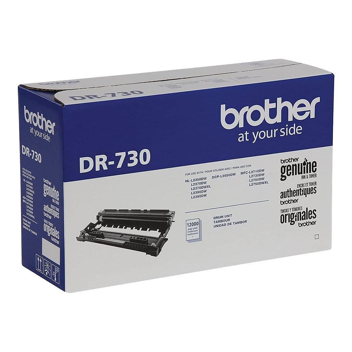 Brother Genuine DR730 Drum Unit, Up To 12,000 Page Yield Black