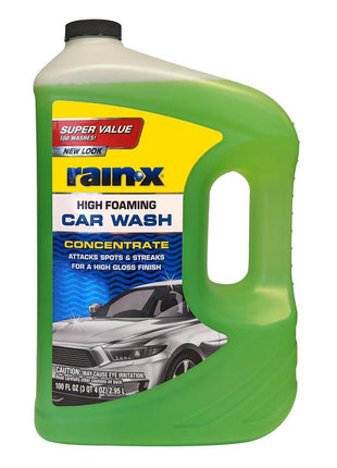 Rain-X 620191 Foaming Car Wash - 100 fl oz. High-Foaming, Concentrated Formula For Greater Cleaning Action, Safely Lifting Dirt, Grime And Residues For An Exceptional Clean
