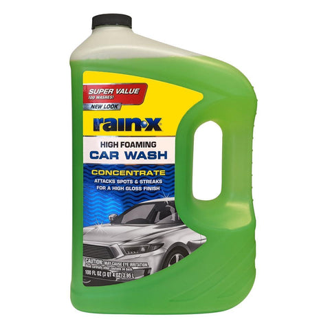 Rain-X 620191 Foaming Car Wash - 100 fl oz. High-Foaming, Concentrated Formula for Greater Cleaning Action, Safely Lifting Dirt, Grime and Residues for an Exceptional Clean