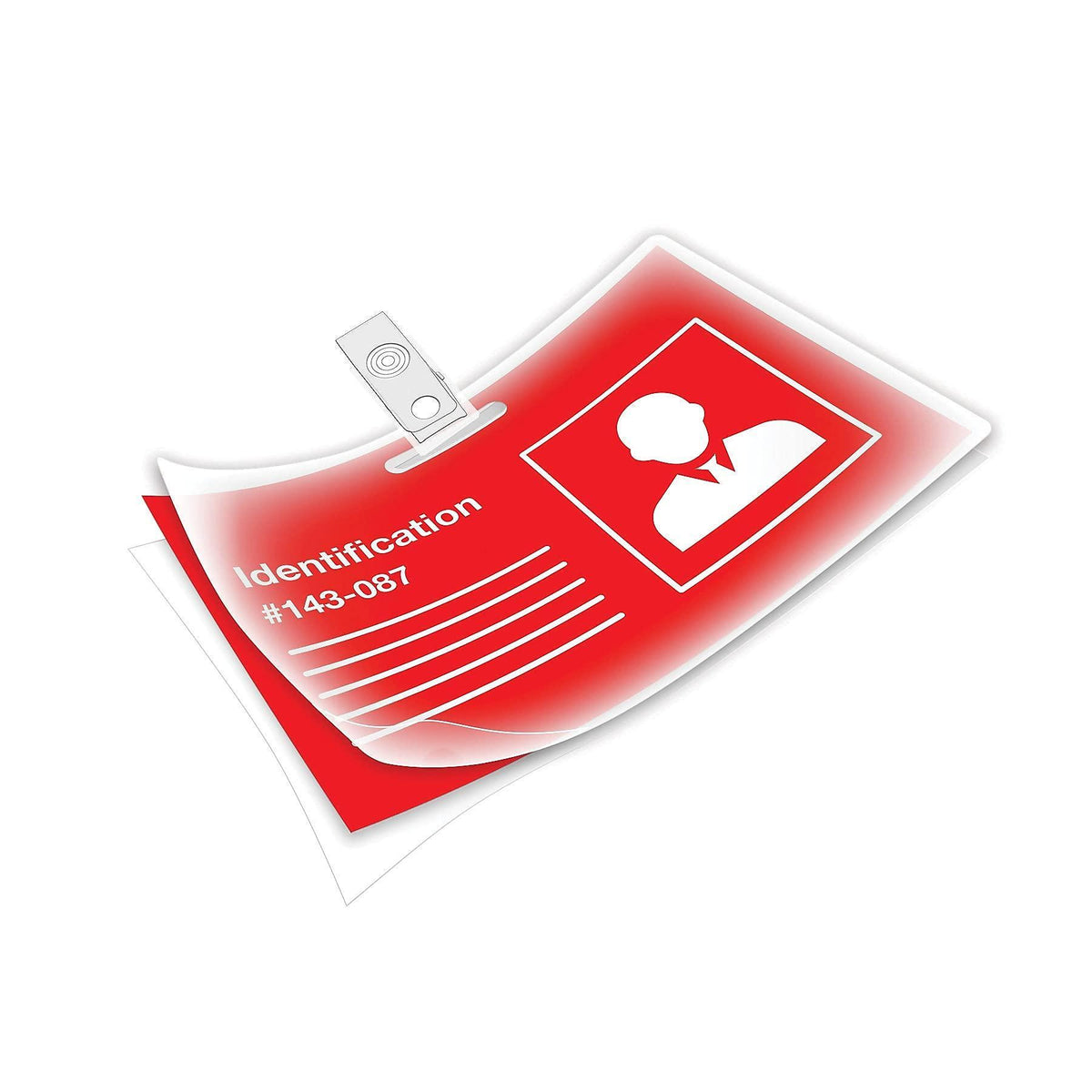 Fellowes Hot Laminating Pouches, ID Tag, Punched, 5 mil, 100 Pack (52016)