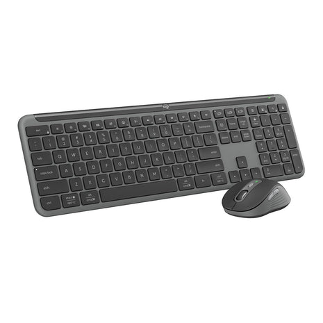 Logitech Signature MK955 Keyboard and Mouse Combo (Black) | Slim design, large mouse, Logi Options+ app support