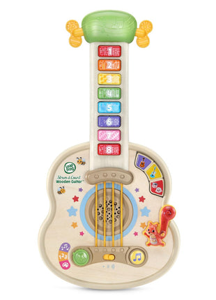 LeapFrog Strum and Count Wooden Guitar, Musical Toddler Toy