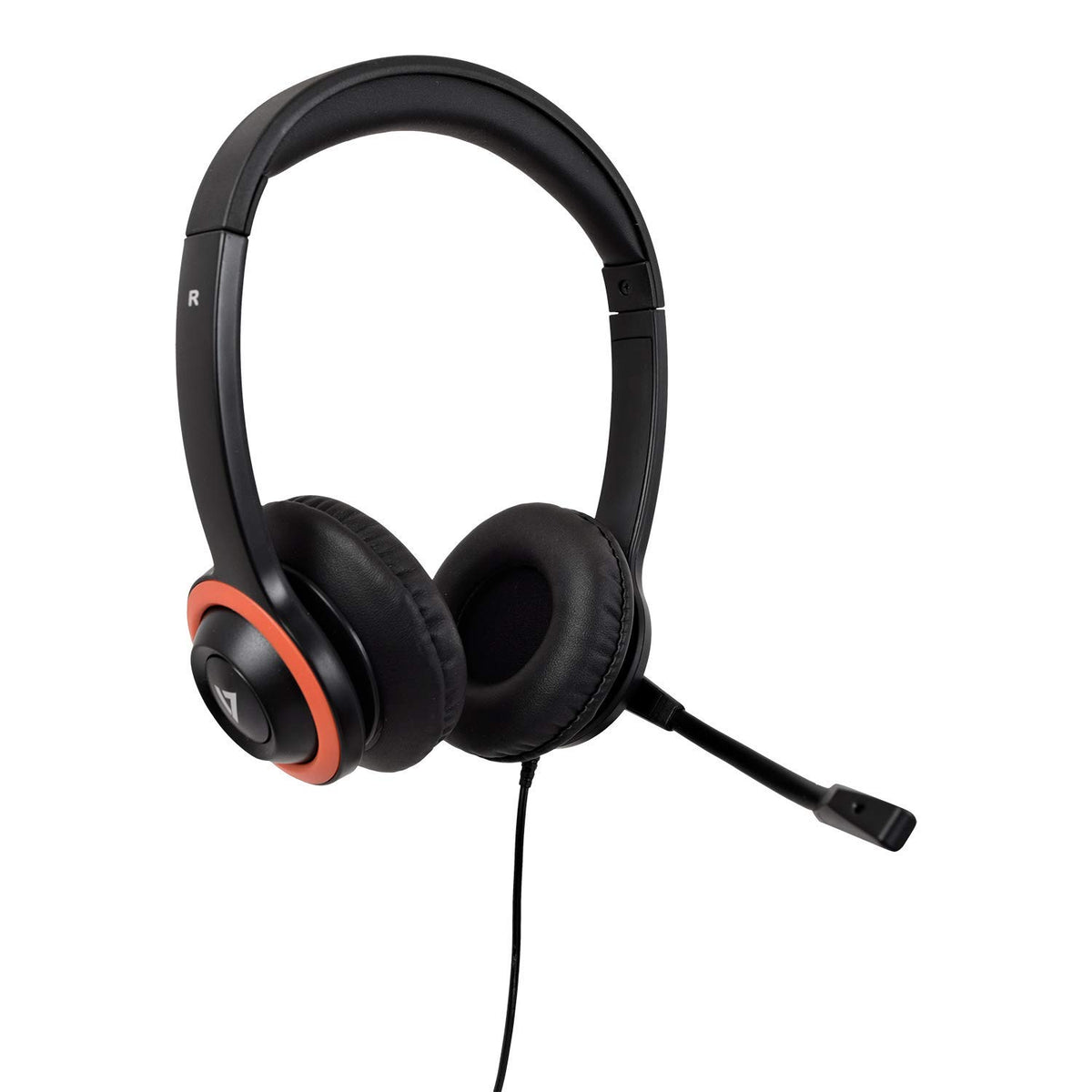 V7 Stereo Headset, Over-The-Head, Red/Black HU540E