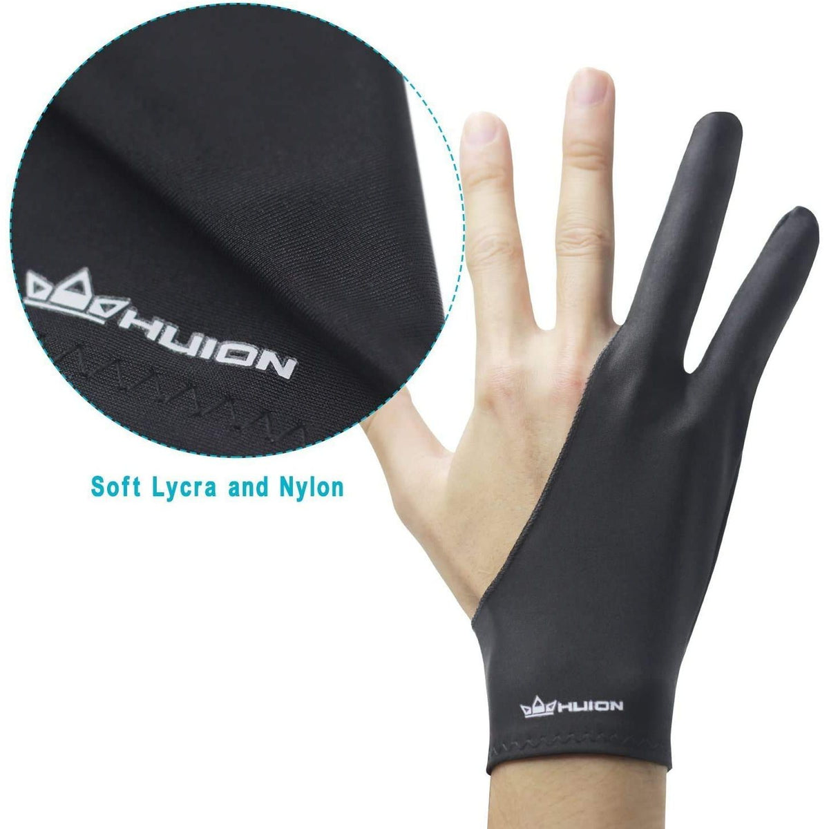 HUION Artist Glove for Drawing Tablet (1 Unit of Free Size, Good for Right Hand or Left Hand) - Cura CR-01