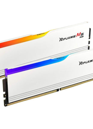 G.SKILL Ripjaws M5 RGB Series (Intel XMP 3.0) DDR5 RAM 32GB (2X 16GB) 6800MT/s CL34-45-45-108 1.40V Desktop Computer Memory UDIMM - Matte White (F5-6800J3445G16GX2-RM5RW)