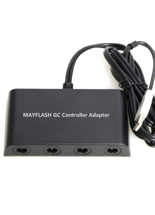 MAYFLASH Gamecube Controller Adapter for Wii U, PC Windows and Switch/Switch 2, 4 Ports