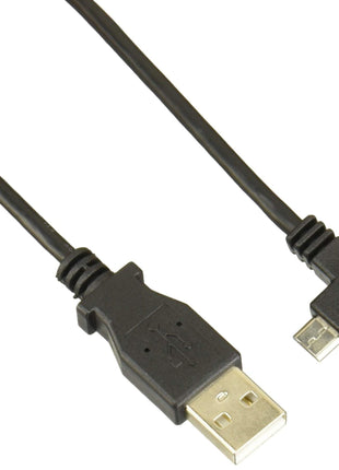 StarTech.com 1m 3 ft Micro-USB Charge-and-Sync Cable - Right-Angle Micro-USB - M/M - USB to Micro USB Charging Cable - 30/24 AWG (USBAUB1MRA)