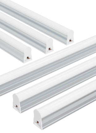 Ensenior 6-Pack T5 LED Shop Lights, 4FT 2000LM 6500K Super Bright White Integrated Single Fixture, 20W Linkable Utility Commercial Lighting for Gym/Garage/Ceiling/Under Cabinet, Plug & Play