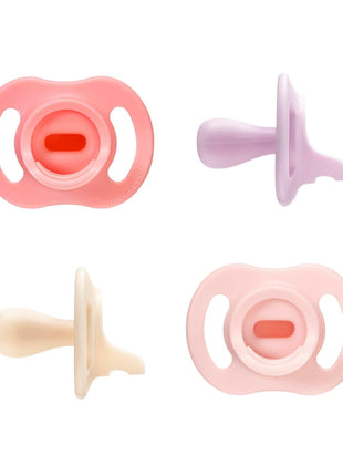 Tommee Tippee Ultra-Light StayPut Pacifier, | One-Piece Silicone Design, 0-6m, 4 Pack