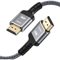 Highwings 4K HDMI Cable 6.6FT/2m | High-Speed HDMI 2.0 Quality Cord 4K@60Hz, Braided Nylon & Gold Connectors, HDR, Ethernet, ARC, 3D, HDCP 2.2, Compatible for PS-5/4/3/ HDTV/Monitor/DVD/Streaming