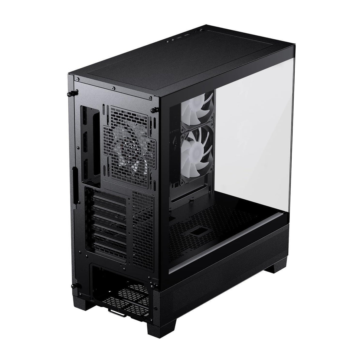 Phanteks XT View, Mid-Tower Gaming Chassis, Tempered Glass Front and Side Window, USB-C 3.2 Gen2, 3X M25-120 D-RGB Fans Included (Black)
