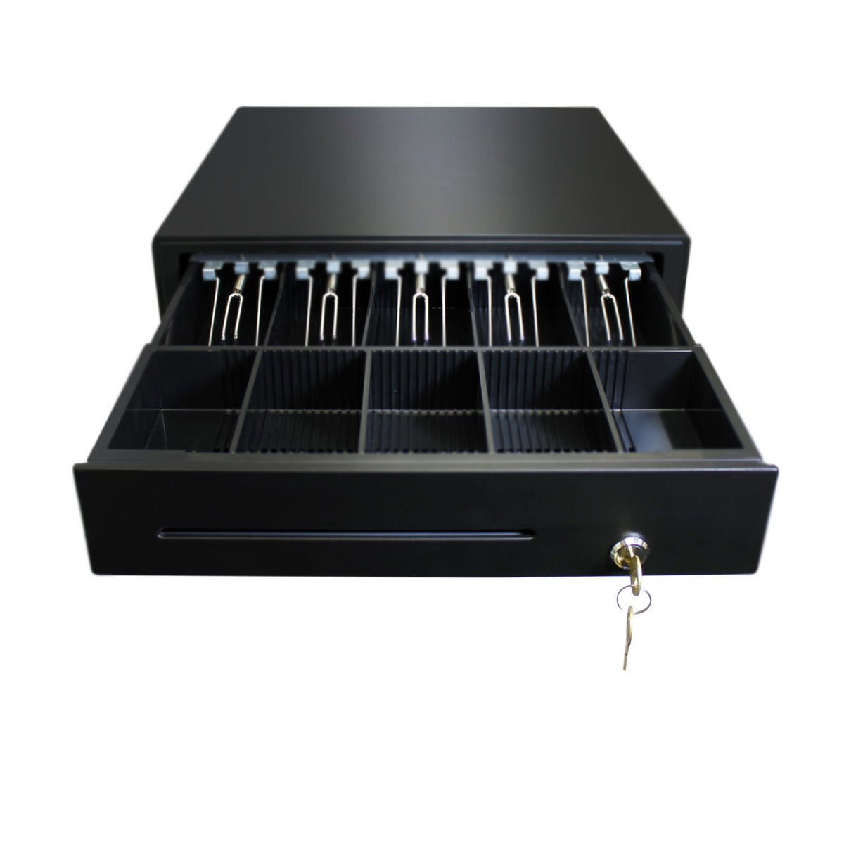 Adesso MRP-16CD Electronic cash drawer, Removable Cash Tray, Stainless Steel, 16 inch