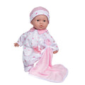 JC Toys La Baby Caucasian Baby Doll Set – 11 Inch Soft Baby Doll | Washable |Removable Pink Outfit w/ Hat & Blanket | For Children 12 Months +
