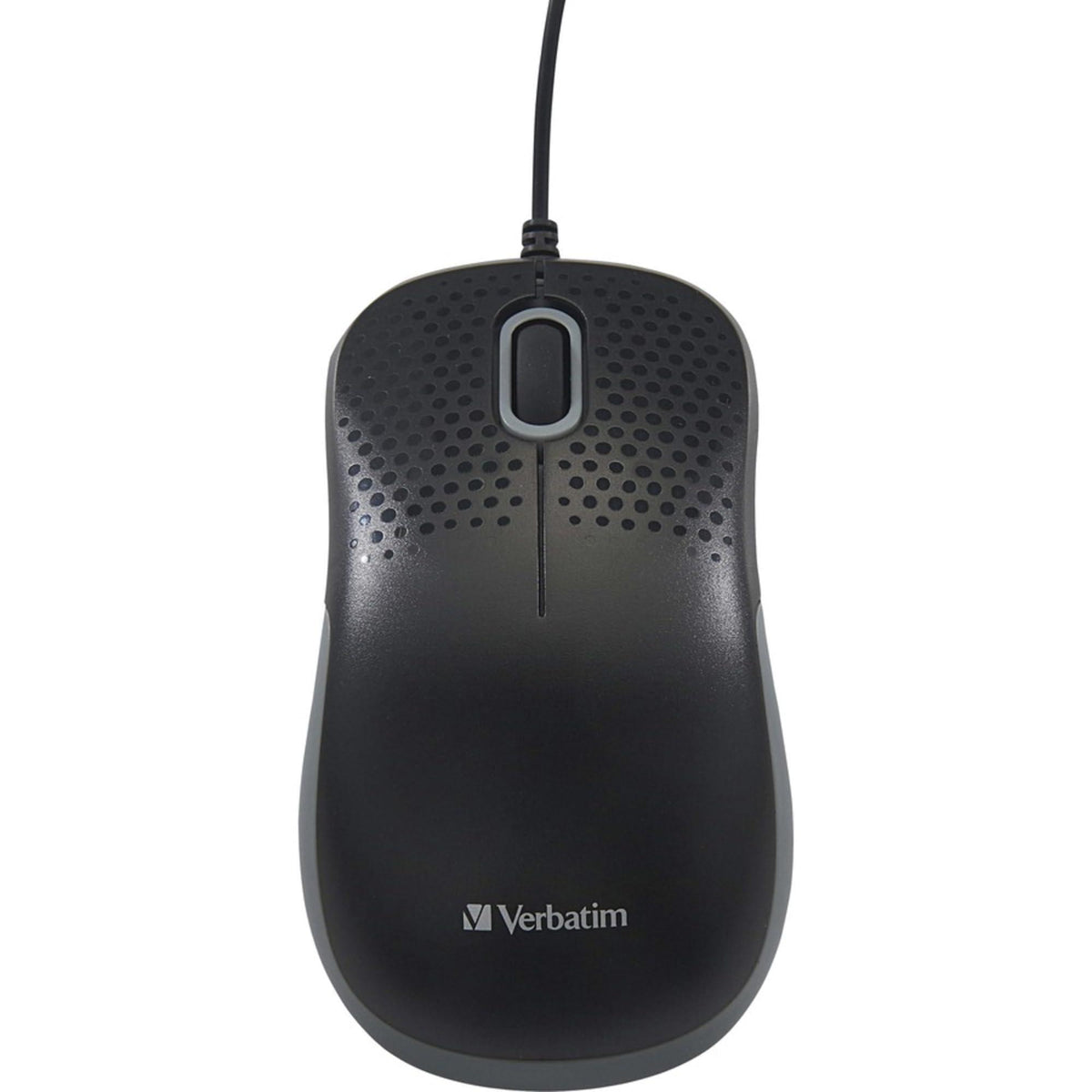Verbatim USB Silent Corded Optical Mouse - Computer Wired Noiseless and Silent Click Mouse for Mac and PC - Black