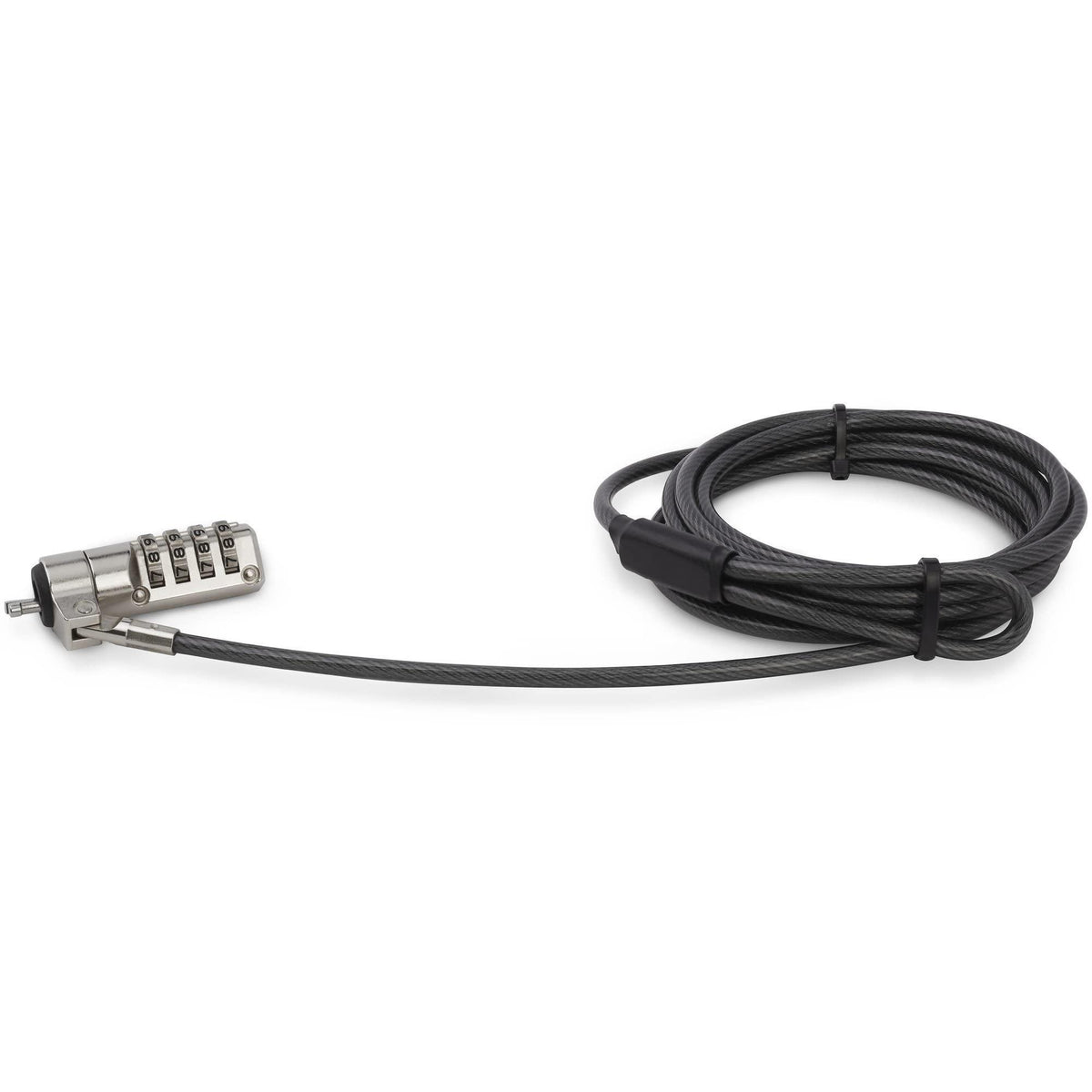 StarTech.com 6.6ft (2m) Laptop Cable Lock - 4 Digit Combination Laptop/Desktop Security Cable Lock for K-Slot Devices/Computers/Monitors - Portable Anti-Theft Vinyl Coated Steel Cable Lock, TAA