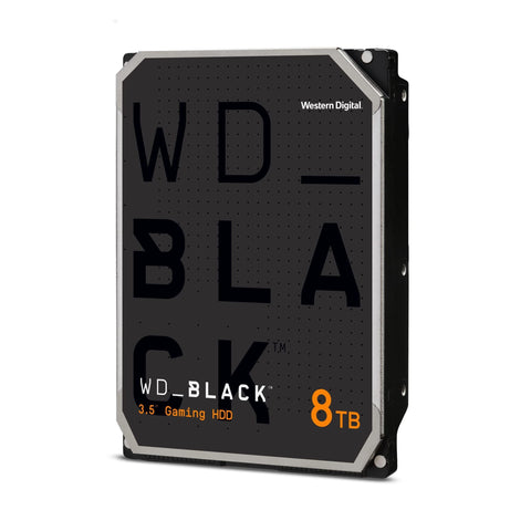 Western Digital 8TB WD_Black Performance Internal Hard Drive HDD - 7200 RPM, SATA 6 Gb/s, 256 MB Cache, 3.5" - WD8002FZBX