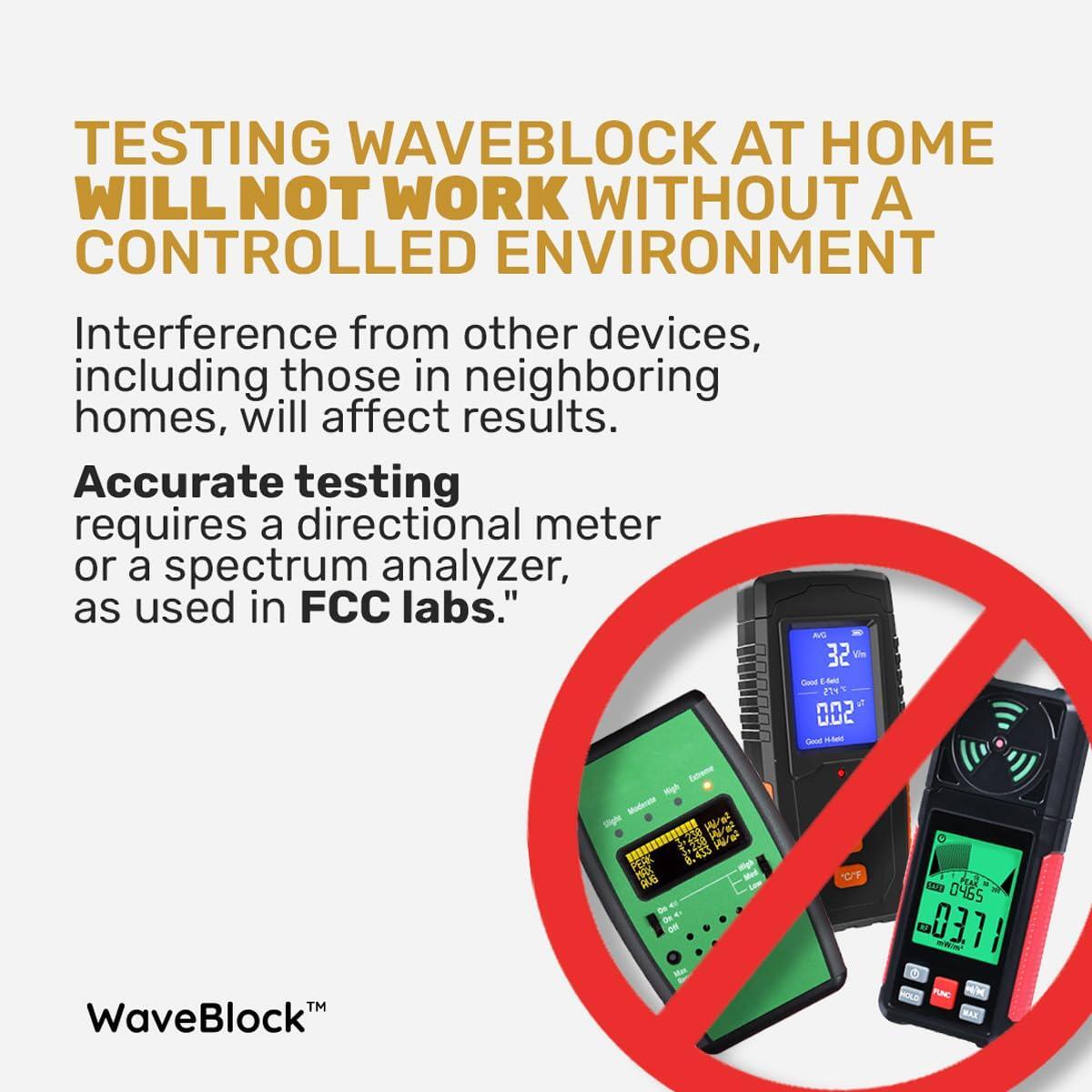 WAVEBLOCK EMF Blocker for Cell Phone - Made for iPhone 16/16 PRO - The Only Patented, Real Scientifically Backed, Lab-Tested 5G-Shield Sticker to Protect You & Your Loved Ones - USA Made White