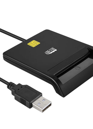 Adesso SCR-100 Smart ID Credit Card Reader,Black