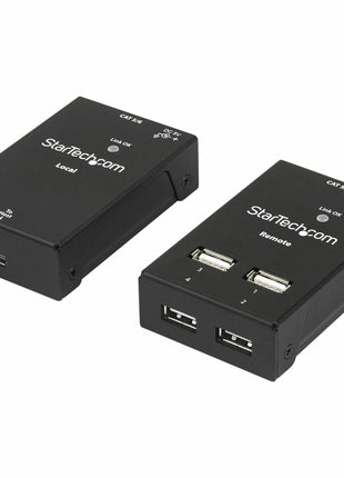 StarTech.com 4-Port USB 2.0 Extender - 130ft (40m) USB Over Cat5/Cat6 Extender - Compact USB 2.0 Over Ethernet Extender, TAA (USB2004EXTV)