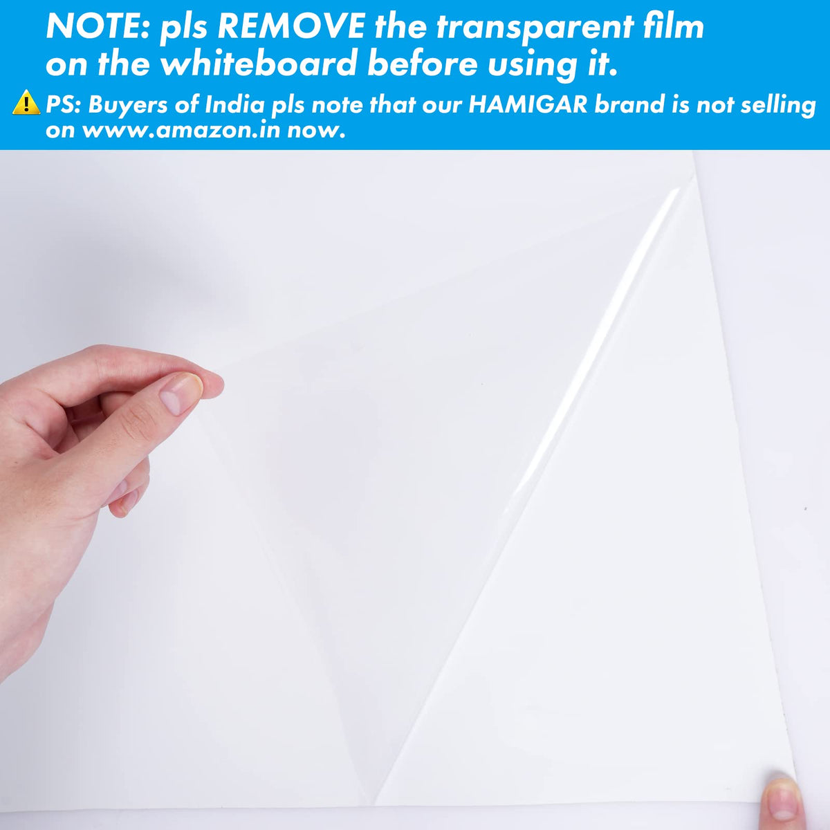 HAMIGAR Whiteboard Sticker for Wall 18" x 79" Dry Erase Board Wallpaper Peel and Stick, White Board Stick on Wall, Contact Paper Adhesive Poster Board Whiteboard with 1 Marker