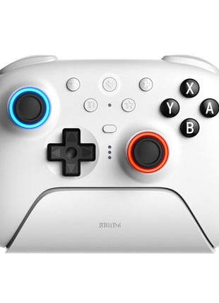 8BitDo Ultimate 2 Bluetooth Controller for Switch/Switch 2 & Windows PC, Switch Pro Controller with TMR Joysticks, Switchable Hall Effect/Tactile Triggers, Vibration and Motion Control - White