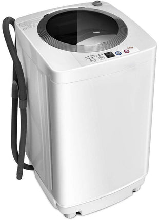 Giantex Portable Washing Machine, Full Automatic Washer and Dryer Combo, with Built-in Pump Drain 8 LBS Capacity Compact Laundry Washer Spin Dryer for Apartment RV Dorm