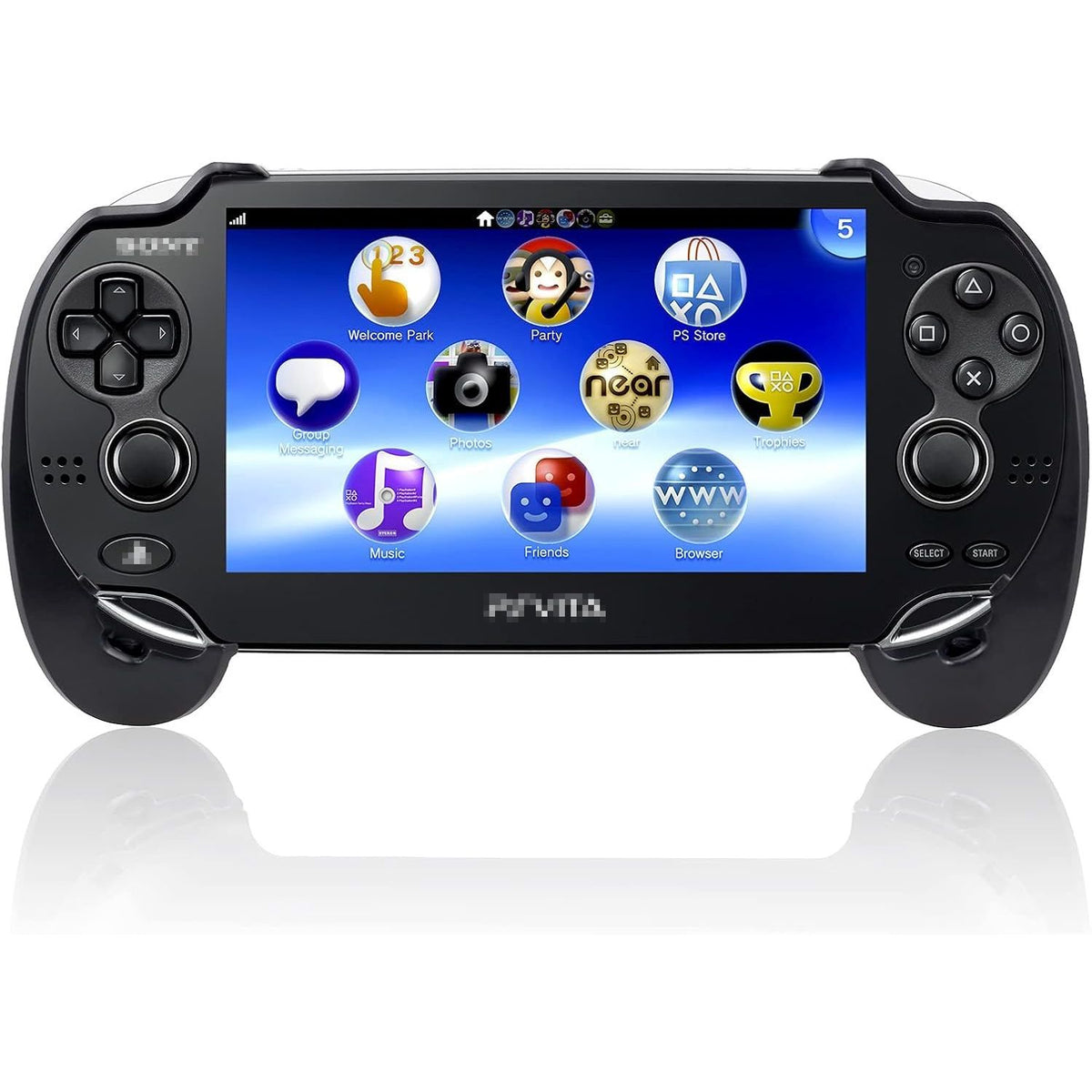 Sedicoca New Grips Hand Grip Compatible Durable Joypad Plastic Flexible Hand Grip Compatible with for PS Vita PSVita PlayStation Vita 1000 (PCH-1000), Black