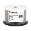 Verbatim DVD+RW Blank Discs 4.7GB 4X DataLifePlus White Inkjet Printable Recordable Discs - 50pk Spindle 95213